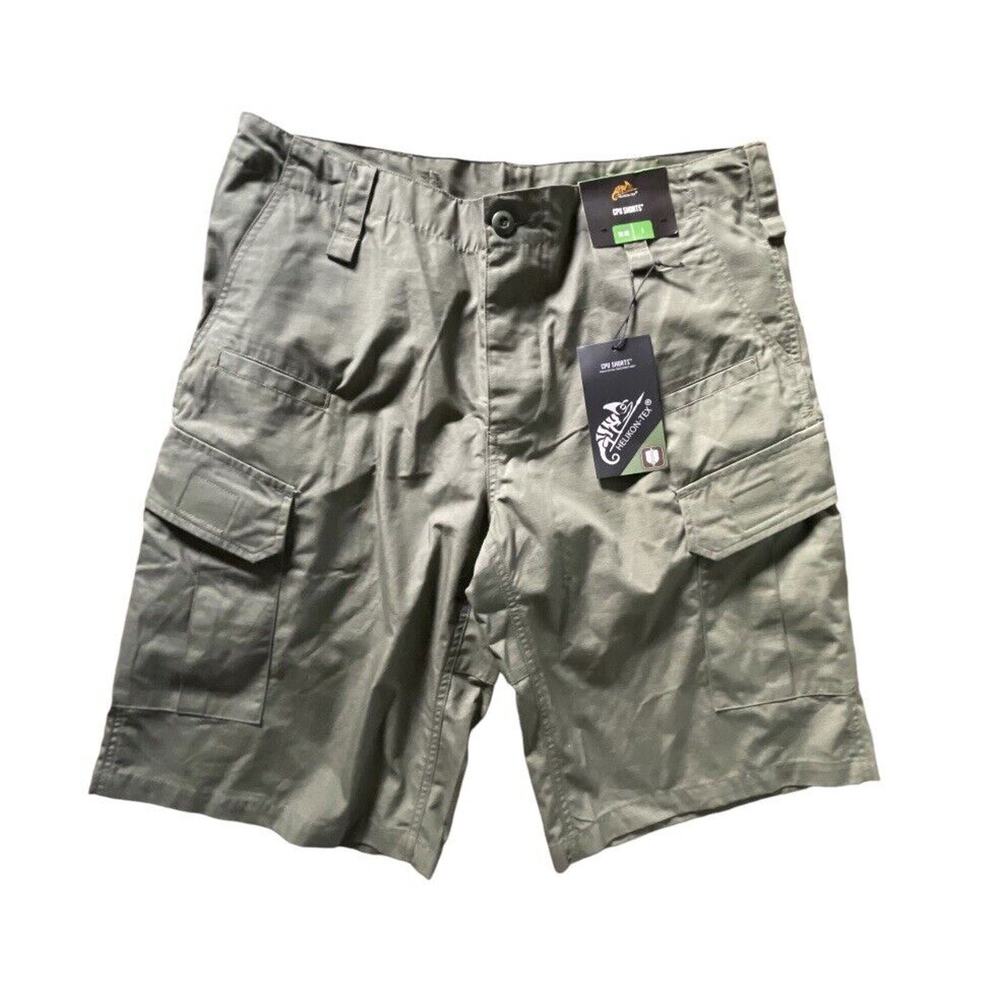 HELIKON-TEX CPU Tactical Cargo Shorts Ripstop Olive Green Size 34/L Men NWT